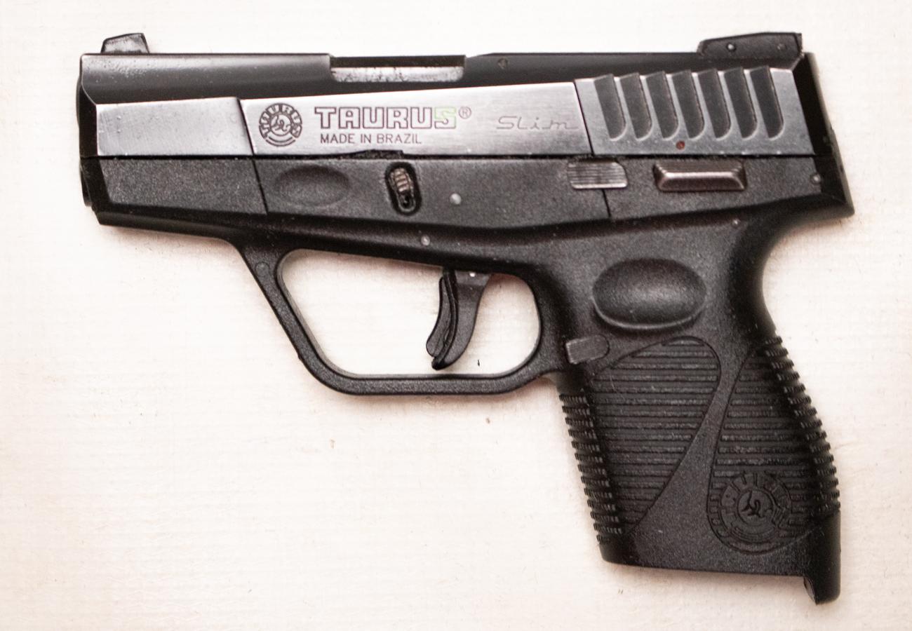 TAURUS PT709 Slim 9mm Police Trade-In Semi-Auto Pistol with Manual Safety (Magazine Not Included)